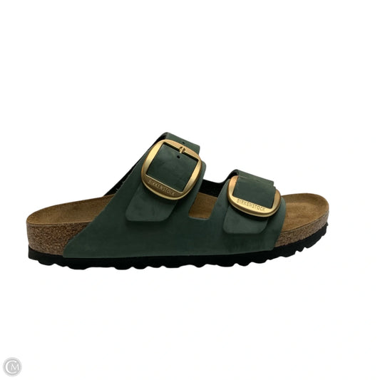 Sandals Flats By Birkenstock In Green, Size: 8