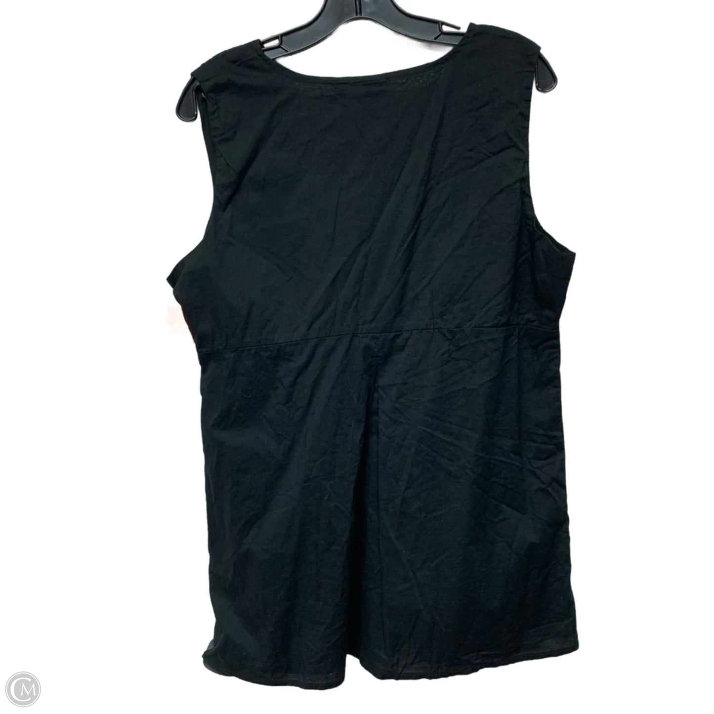 Top Sleeveless By Ana In Black, Size: Xl