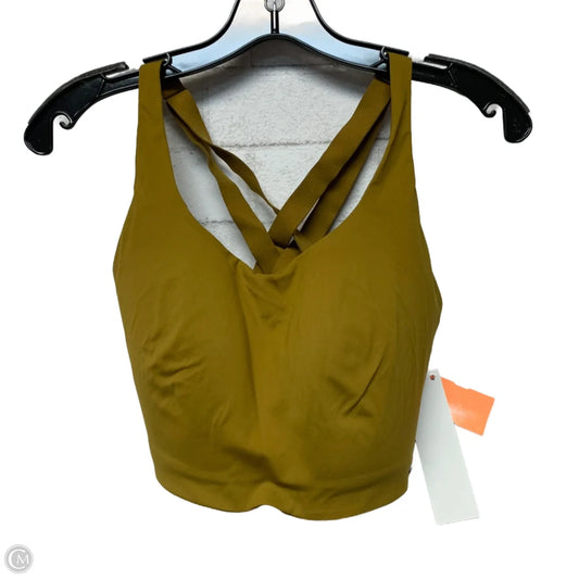 Athletic Bra By Lululemon In Yellow, Size: L