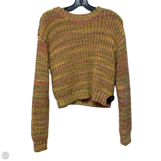 Sweater By Anthropologie In Pink & Yellow, Size: S