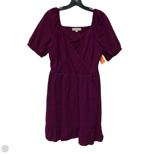 Dress Casual Short By Loft In Purple, Size: M