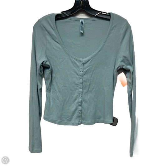 Top Long Sleeve By Skims In Blue, Size: L