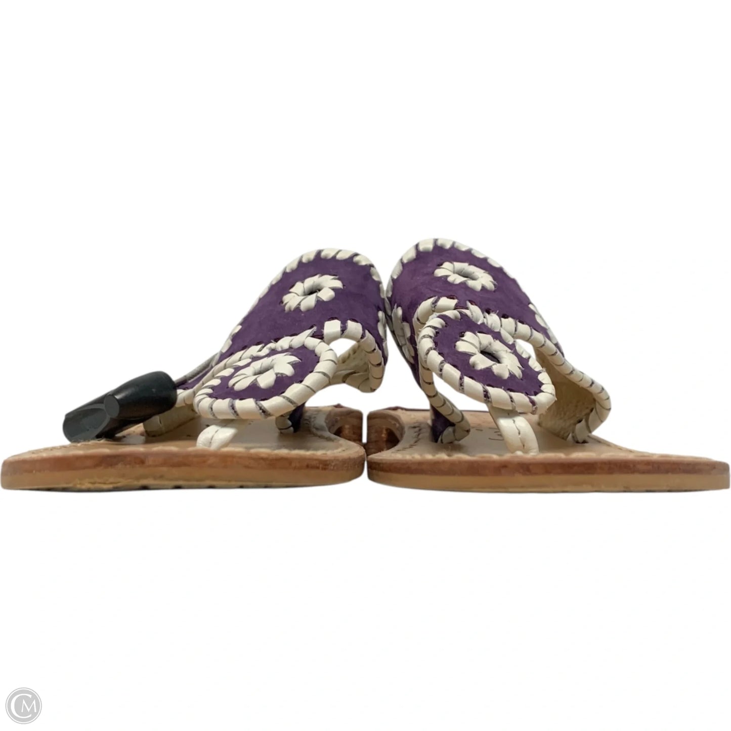 Sandals Flip Flops By Jack Rogers In Purple & Tan, Size: 7