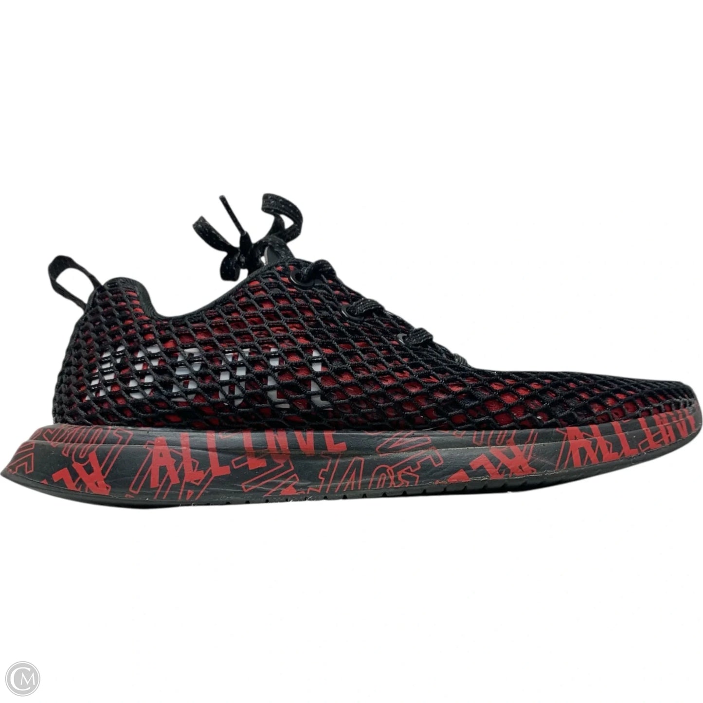 Shoes Athletic By Nobull In Black & Red, Size: 8.5