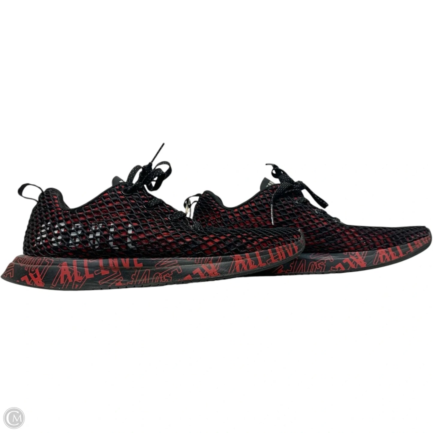 Shoes Athletic By Nobull In Black & Red, Size: 8.5