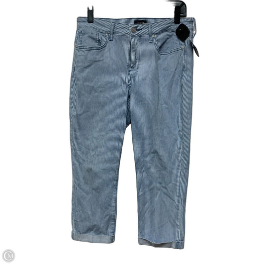 Jeans Cropped By Not Your Daughters Jeans In Blue Denim, Size: 8p