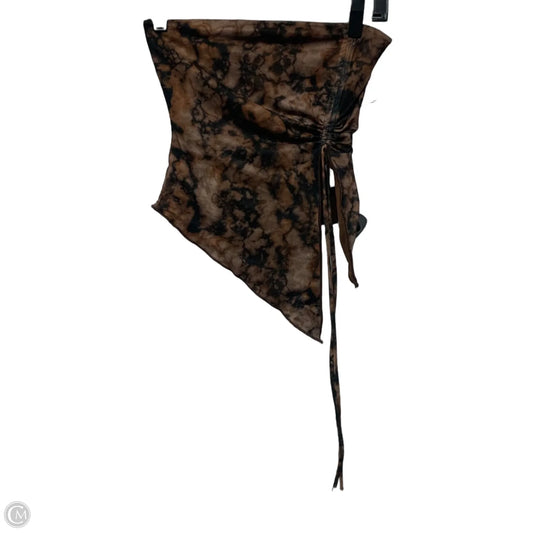 Top Sleeveless By rnwy In Brown, Size: Xs
