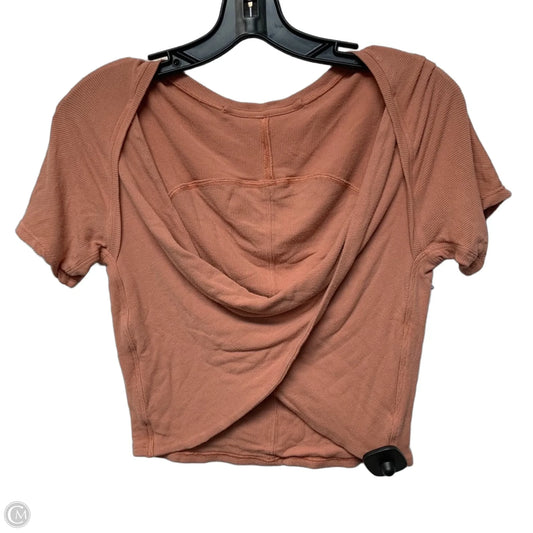 Athletic Top Short Sleeve By Lululemon In Pink, Size: M