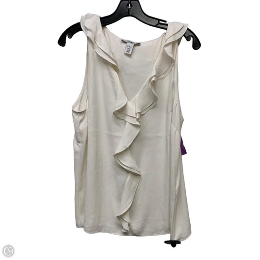 Blouse Sleeveless By White House Black Market In White, Size: L