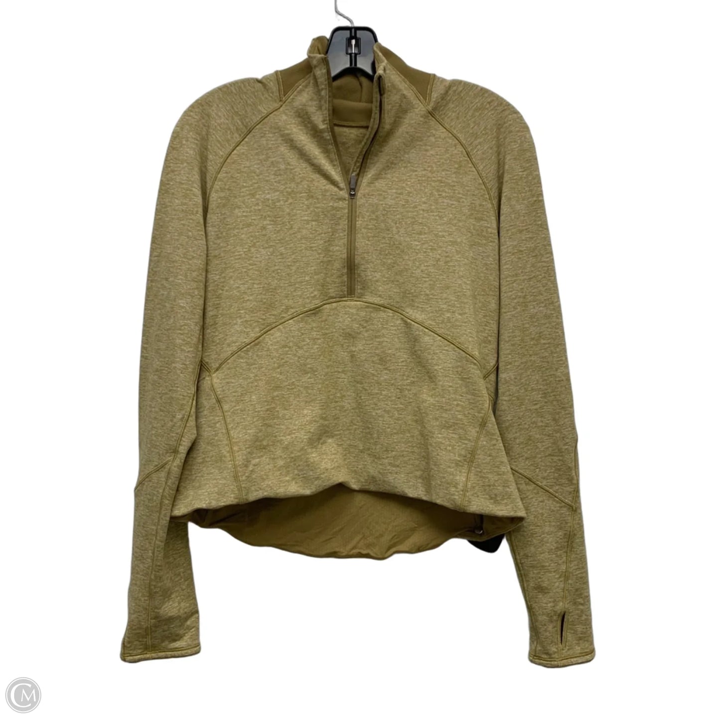 Athletic Sweatshirt Collar By Lululemon In Yellow, Size: M