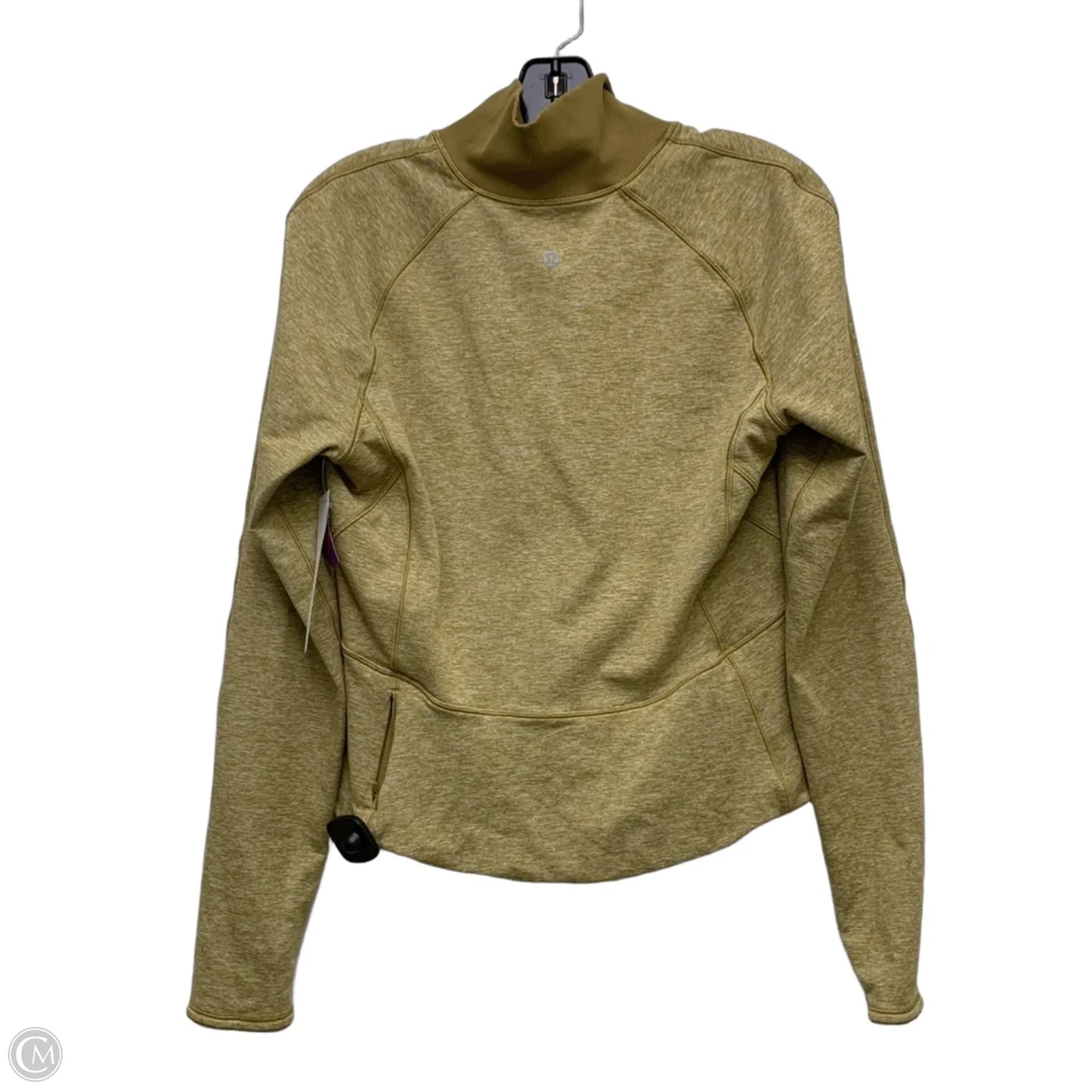 Athletic Sweatshirt Collar By Lululemon In Yellow, Size: M