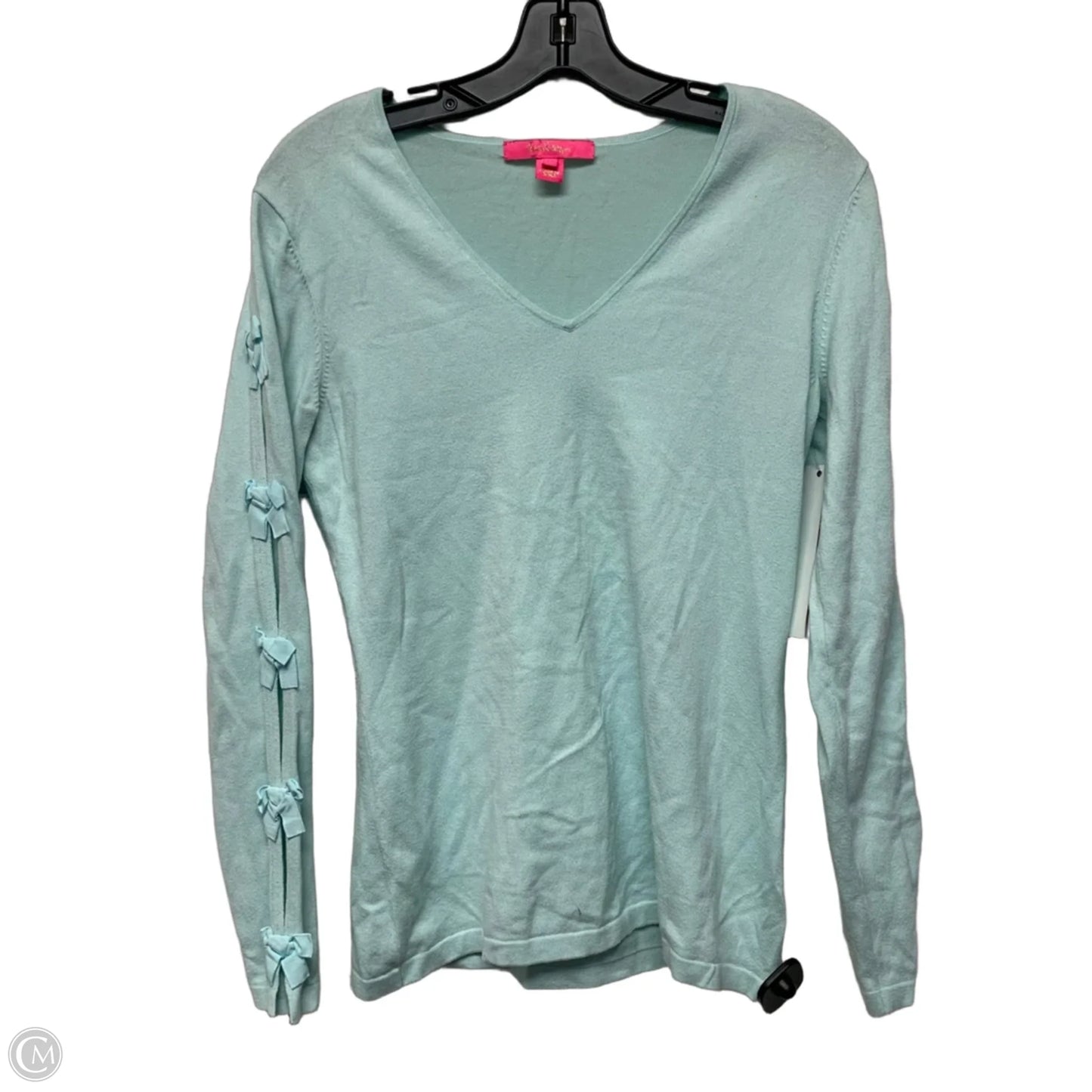 Top Long Sleeve Designer By Lilly Pulitzer In Blue, Size: M