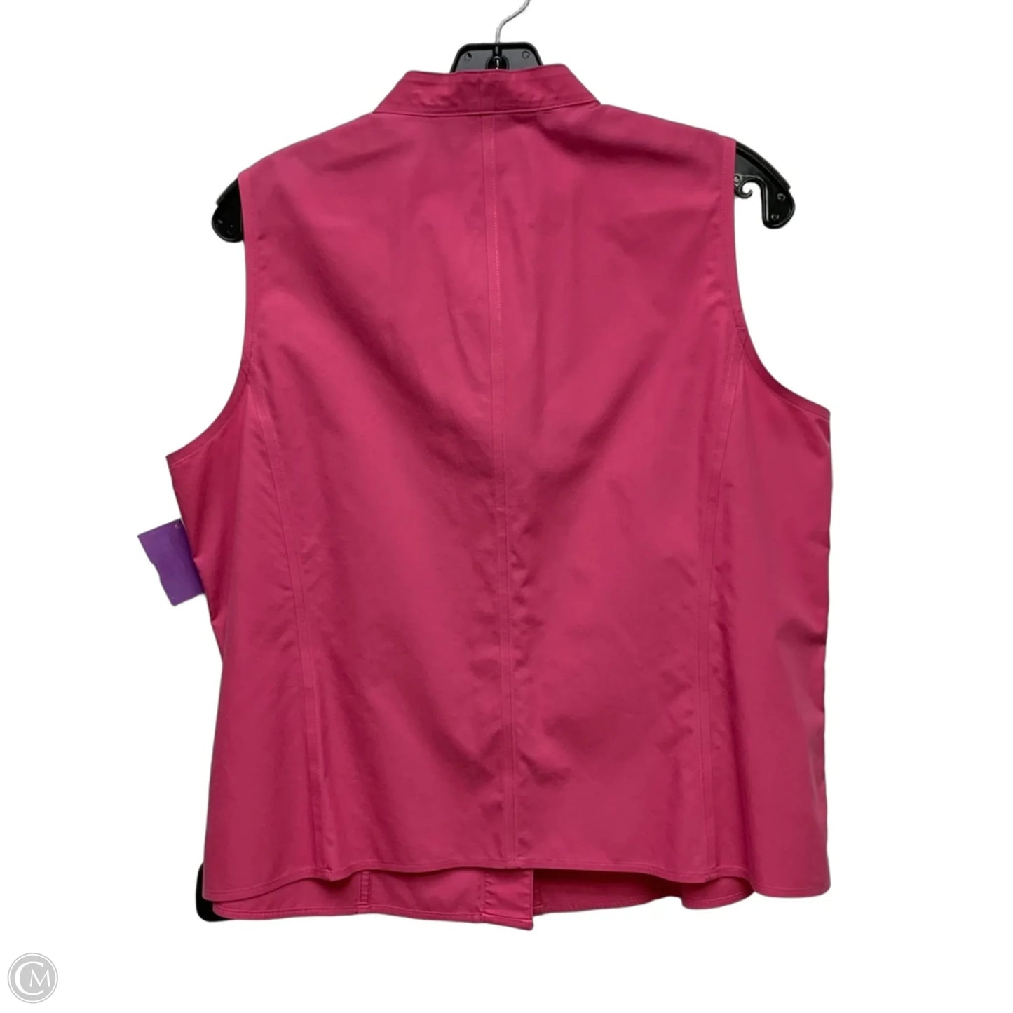 Top Sleeveless By Jones New York In Pink, Size: L
