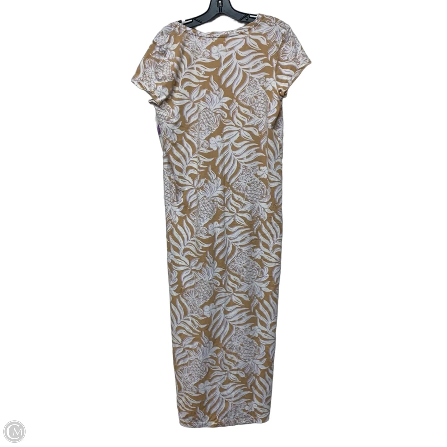 Dress Designer By Lilly Pulitzer In Purple & Tan, Size: L