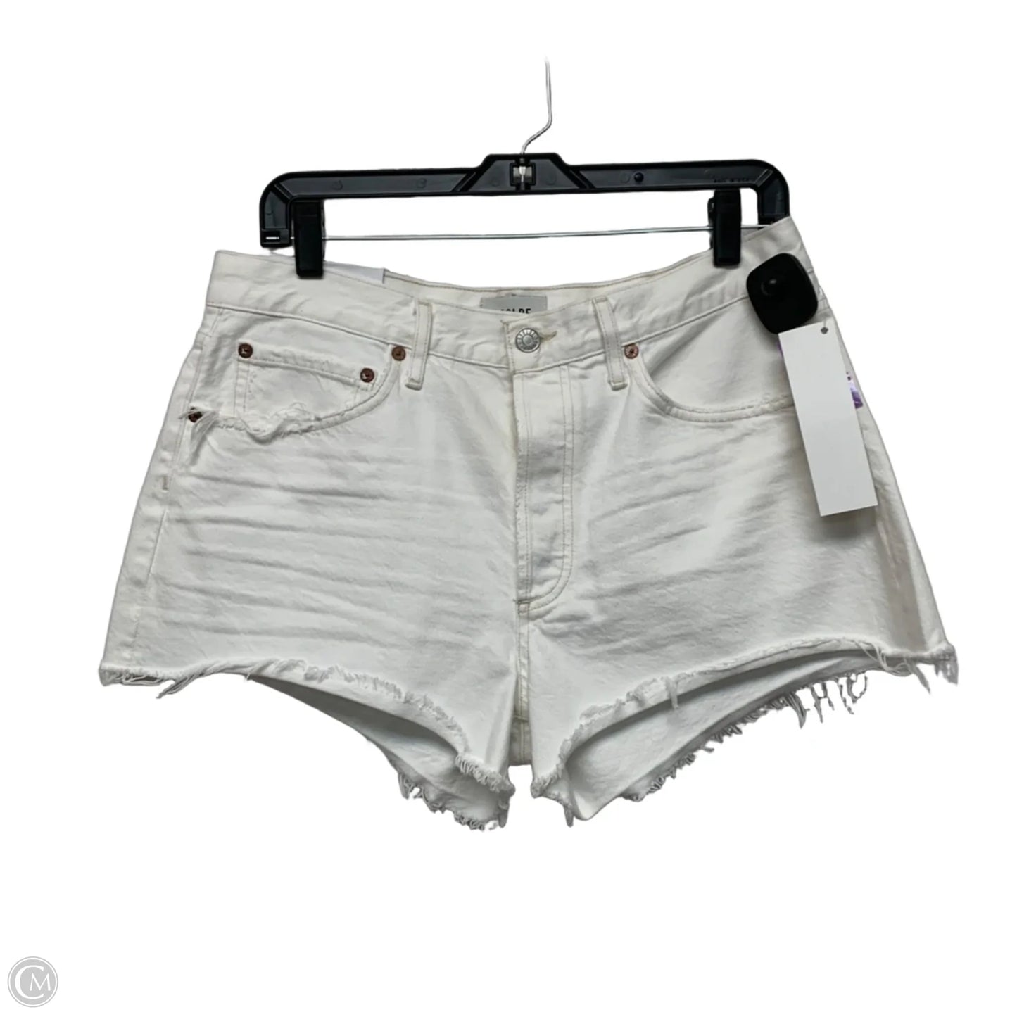 Shorts Designer By Agolde In White Denim, Size: 8
