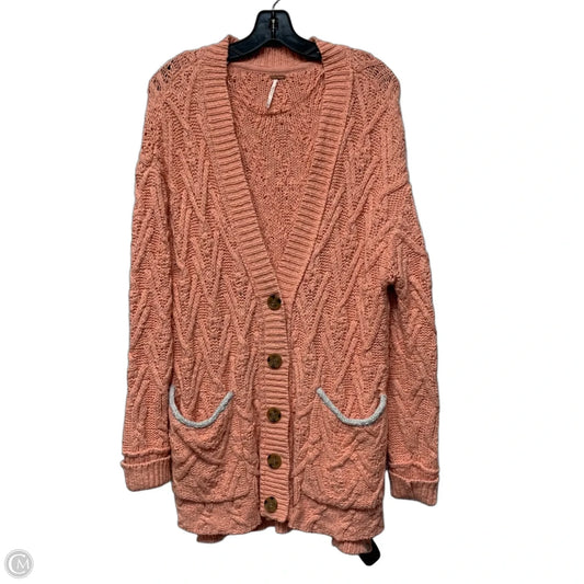 Sweater Cardigan By Free People In Pink, Size: Xs