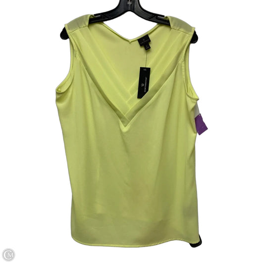 Top Sleeveless By Worthington In Yellow, Size: L