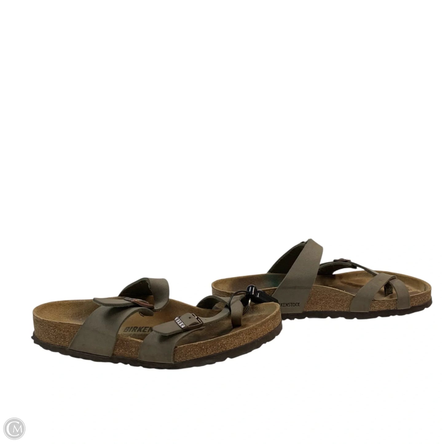 Sandals Flats By Birkenstock In Taupe, Size: 8