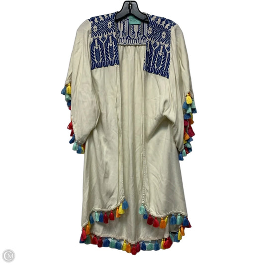 Kimono By Judith March In Blue & Cream, Size: S