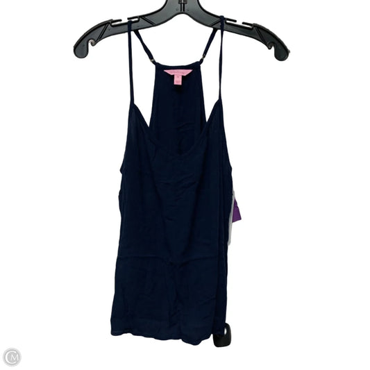 Top Sleeveless Designer By Lilly Pulitzer In Navy, Size: M
