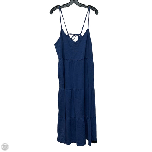 Dress Casual Midi By Old Navy In Blue, Size: L