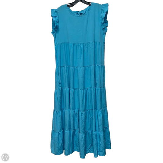 Dress Casual Maxi By Clothes Mentor In Blue, Size: L