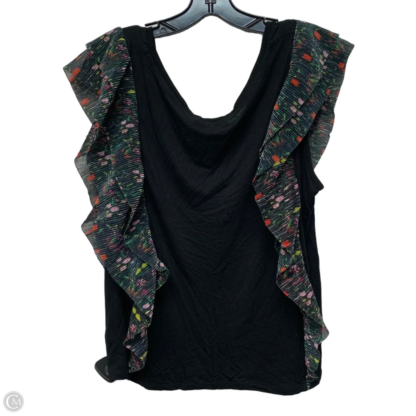 Top Sleeveless By Vanessa Virginia In Black, Size: L