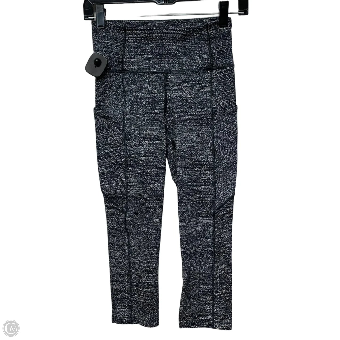 Athletic Leggings Capris By Lululemon In Black & White, Size: S