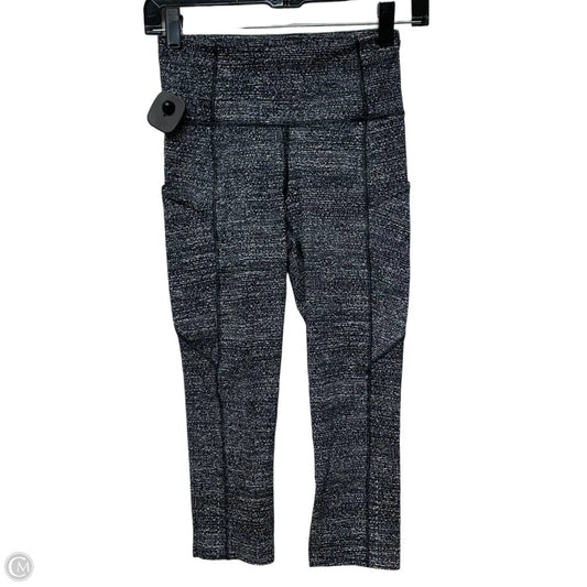 Athletic Leggings Capris By Lululemon In Black & White, Size: S