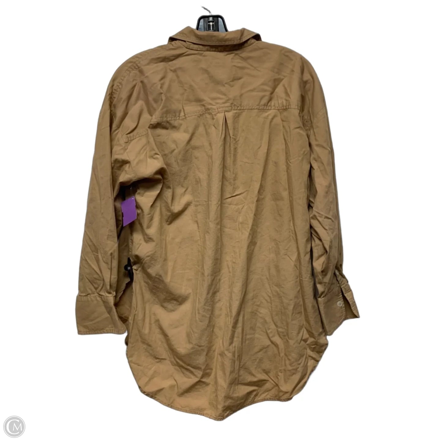 Top Long Sleeve By Maeve In Tan, Size: Xs