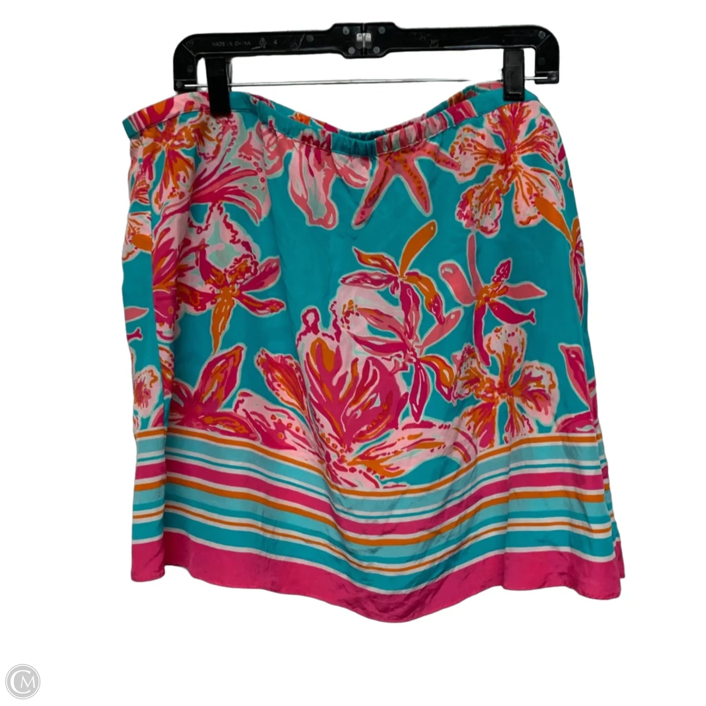 Skirt Designer By Lilly Pulitzer In Blue & Pink, Size: Xl