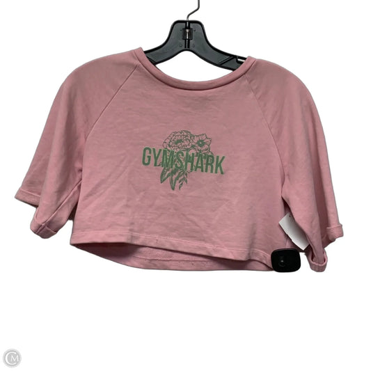 Top Short Sleeve By Gym Shark In Pink, Size: Xs