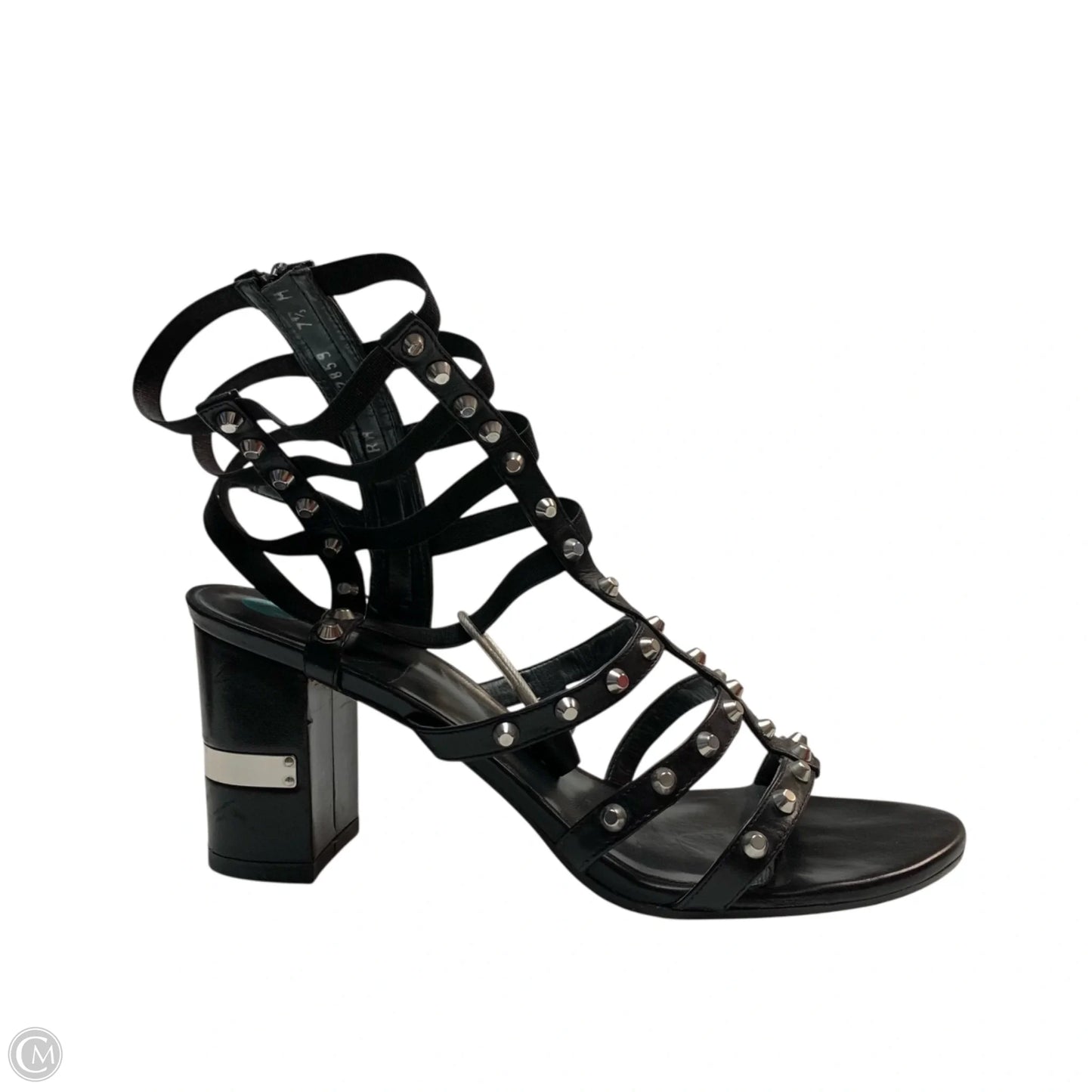 Sandals Designer By Stuart Weitzman In Black, Size: 7.5