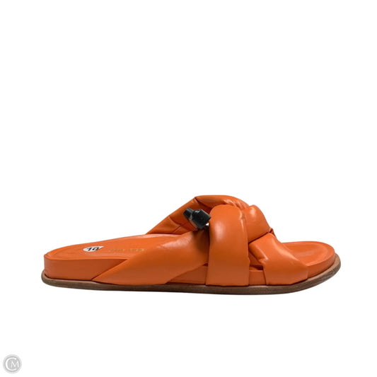 Sandals Flats By The Odells In Orange, Size: 10.5