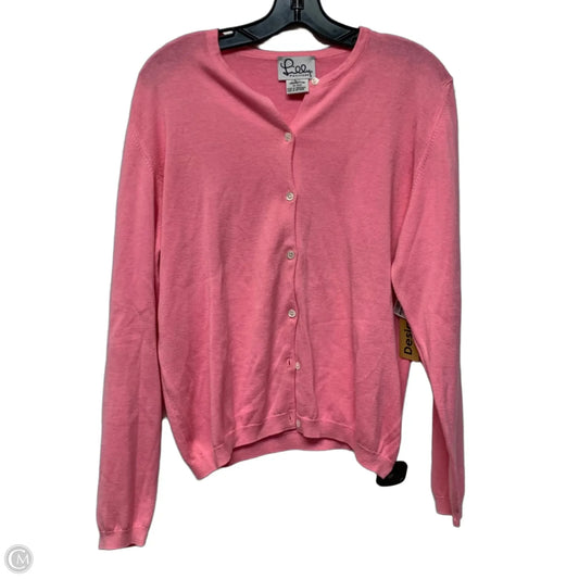 Cardigan Designer By Lilly Pulitzer In Pink, Size: L