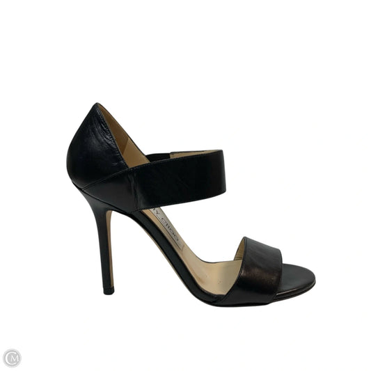 Sandals Luxury Designer By Jimmy Choo In Black, Size: 6