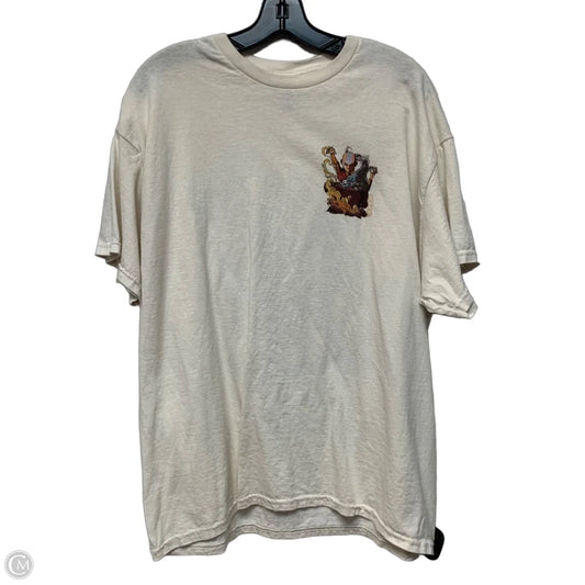 Top Short Sleeve By Avatar The Last Airbender In Cream, Size: Xl