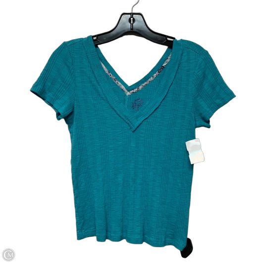 Top Short Sleeve By Pilcro In Blue, Size: S