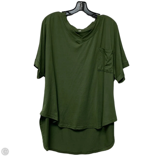 Top Short Sleeve In Green, Size: 2x