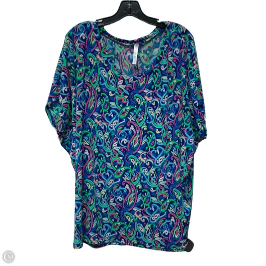 Top Short Sleeve By Dear Scarlett In Multi-colored, Size: Xl