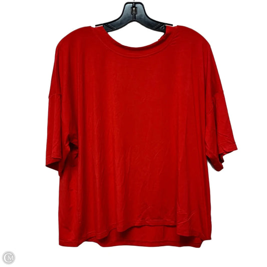 Athletic Top Short Sleeve By Buckley Mentor In Red, Size: Xl