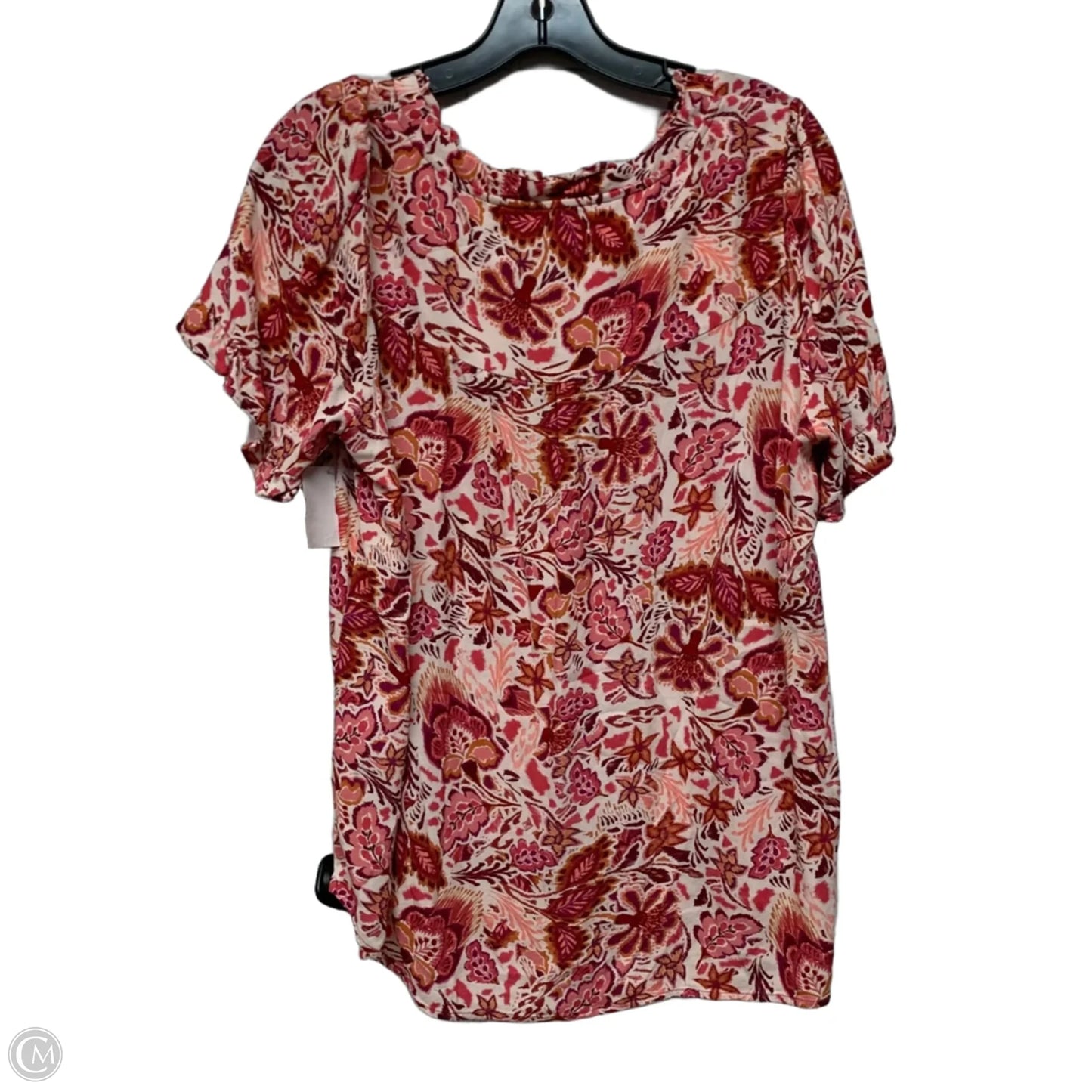 Top Short Sleeve By West Kei In Pink, Size: 1x