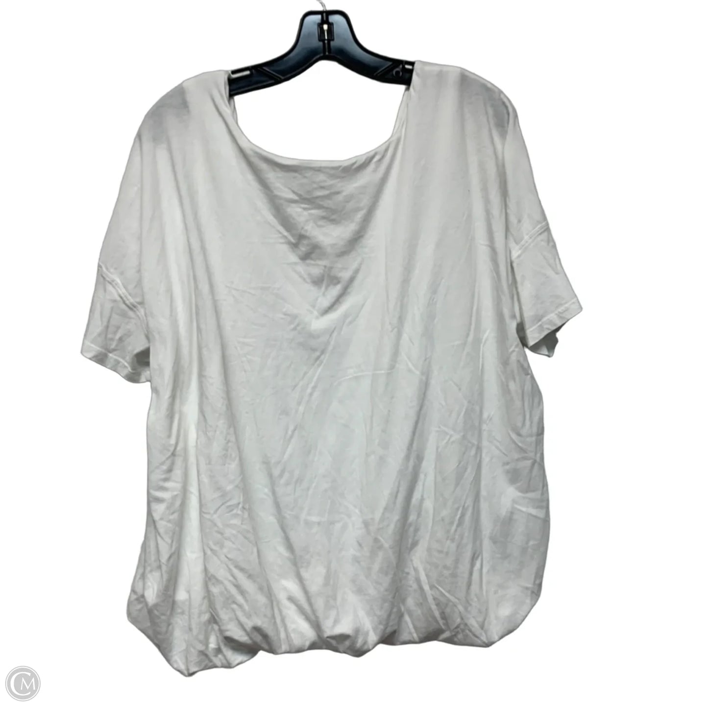 Top Short Sleeve By Maeve In White, Size: Xl