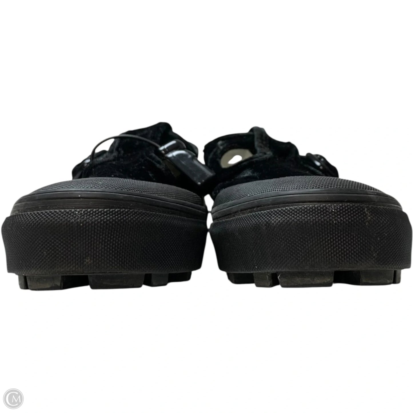 Shoes Flats By Vans In Black, Size: 8