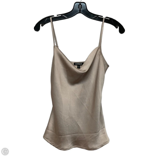Blouse Sleeveless By Express In Beige, Size: Xs