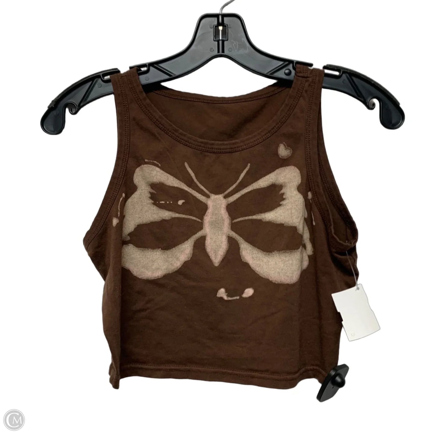 Top Sleeveless By Shein In Brown, Size: S