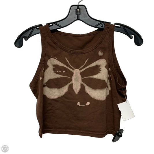 Top Sleeveless By Shein In Brown, Size: S