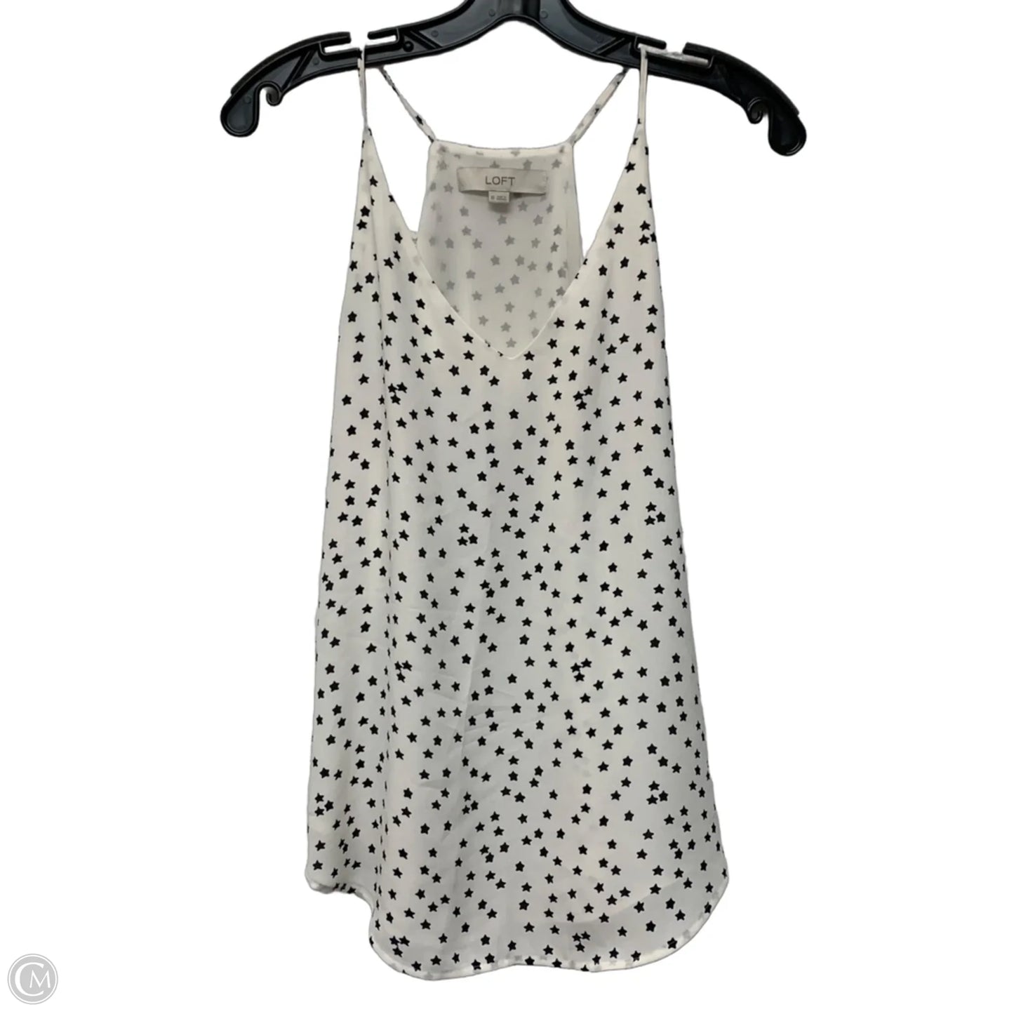 Top Sleeveless By Loft In Black & White, Size: Xs