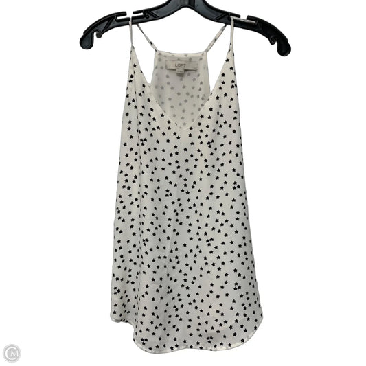 Top Sleeveless By Loft In Black & White, Size: Xs