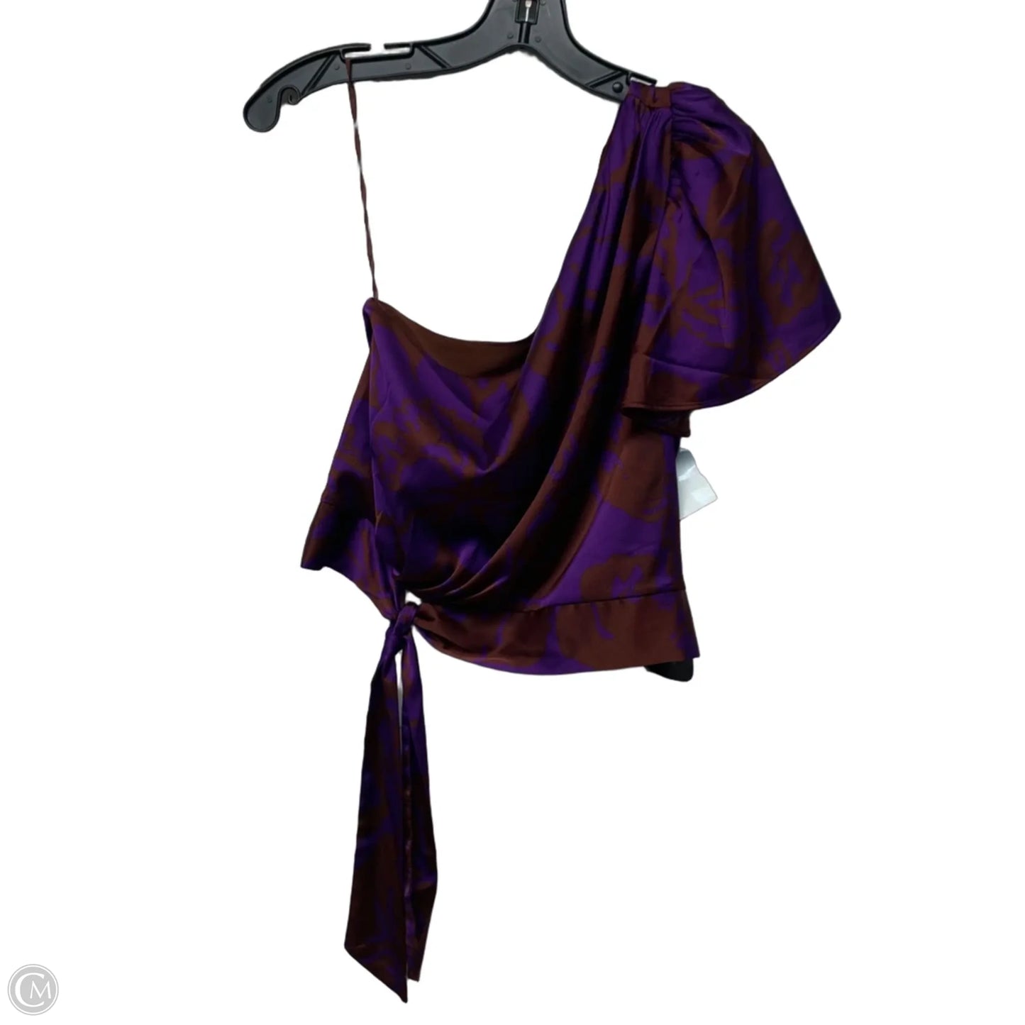 Blouse Sleeveless By Express In Brown & Purple, Size: Xs